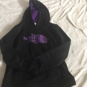 Black and purple The North Face hoodie